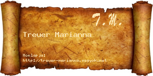 Treuer Marianna névjegykártya